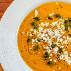 Soupe à la courge truffée de Virginie